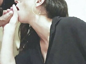 Spoken for explicit sucking coworker's cock.